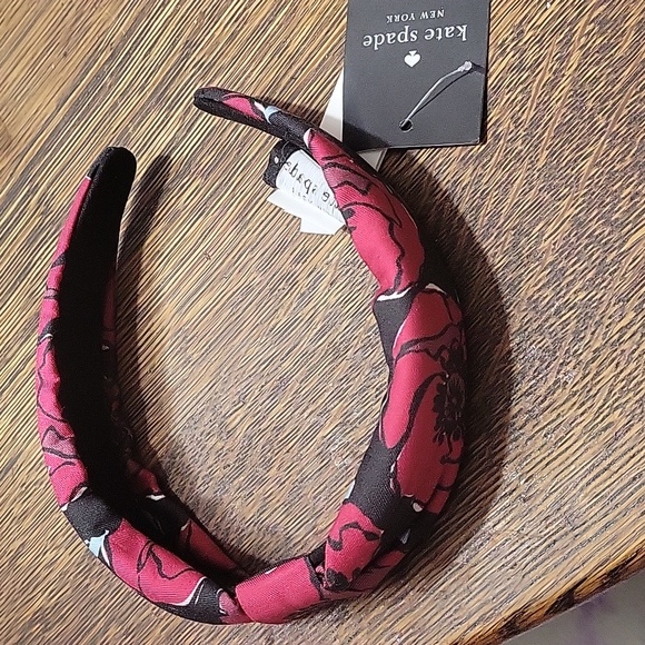 KATE SPADE POPPY TOSS SINCHED HEADBAND BLACK  NWT OUTSTOCK - Picture 3 of 6